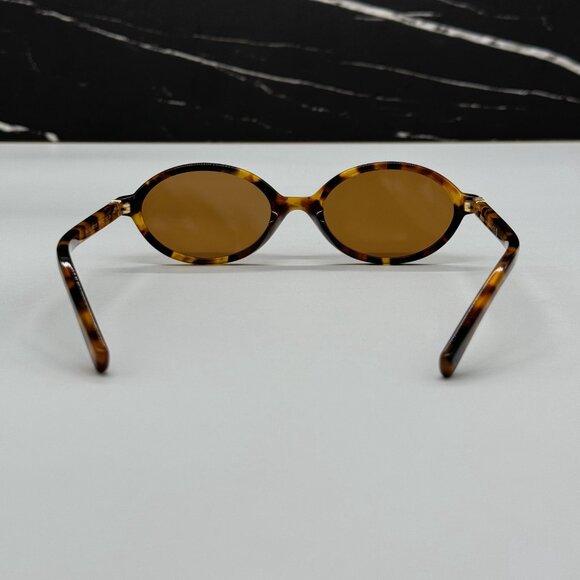 NEW MIU MIU MU 04ZS OVAL HAVANA BROWN SUNGLASSES MU04ZS 19P2Z1 WOMEN MIU MIU main image 4
